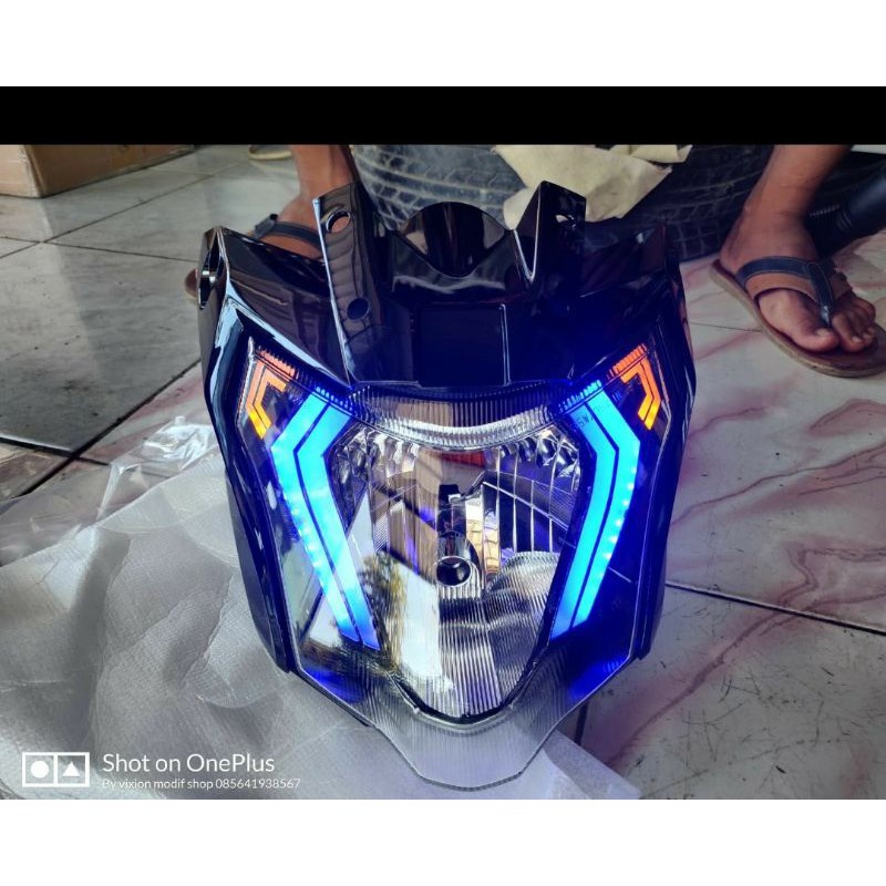 New Vixion Advance Custom Nva Headlamp Shopee Malaysia