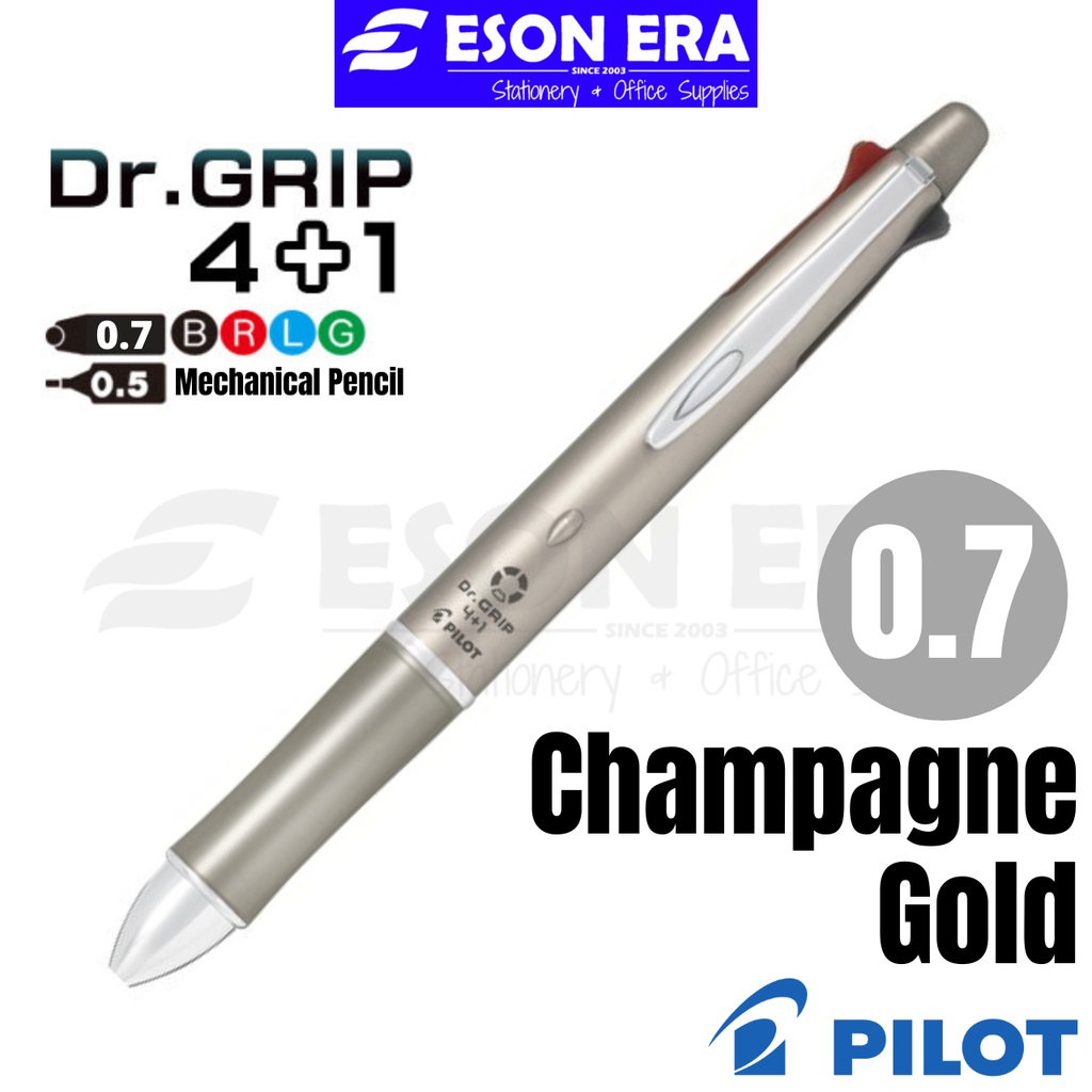 Grip Multi Function Pen 1 Dr Gray 0.5mm Mechanical Pencil 0.5mm Acro Ink Ballpoint Pen 