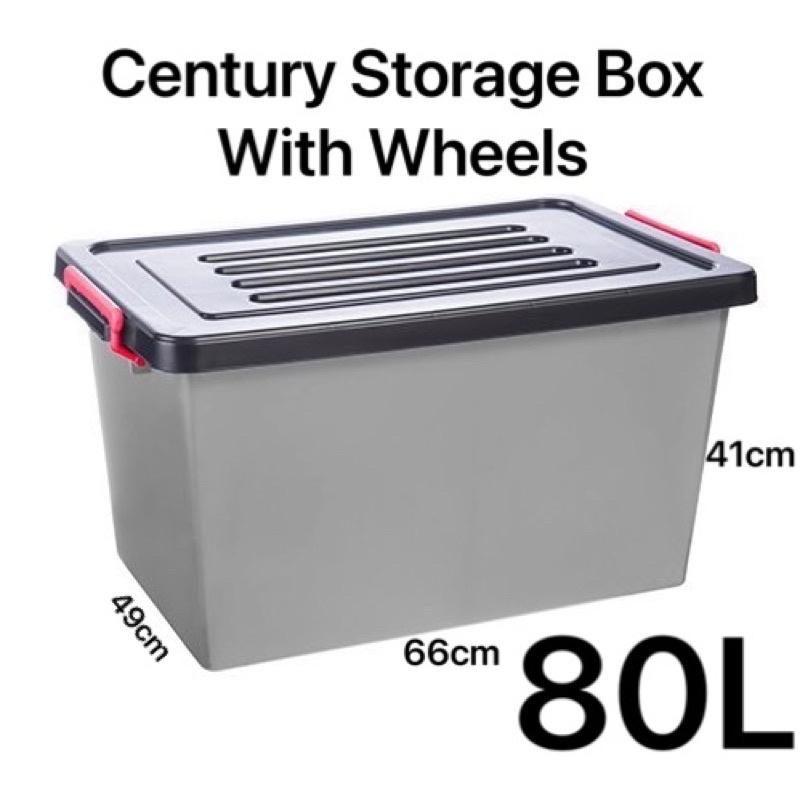 CENTURY 80L Storage Box With Wheel 7999BC / Multipurpose Storage Box