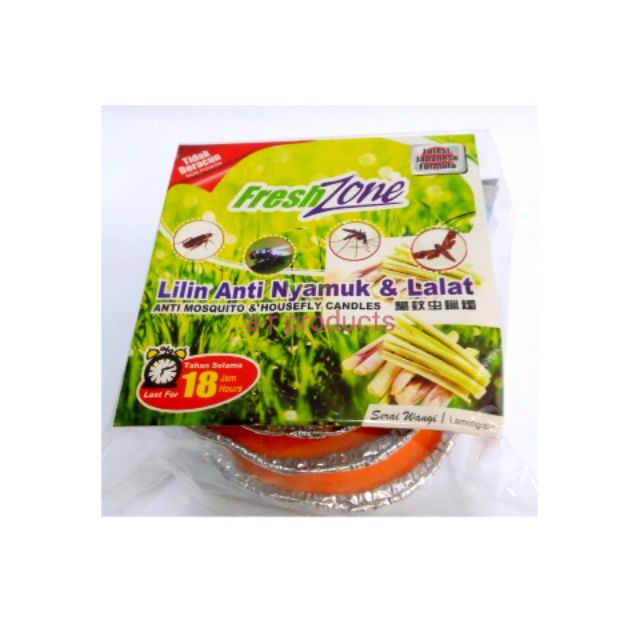 Lilin Serai Wangi 3pcs Penghalau Lalat Nyamuk Lemongrass Candle Shopee Malaysia