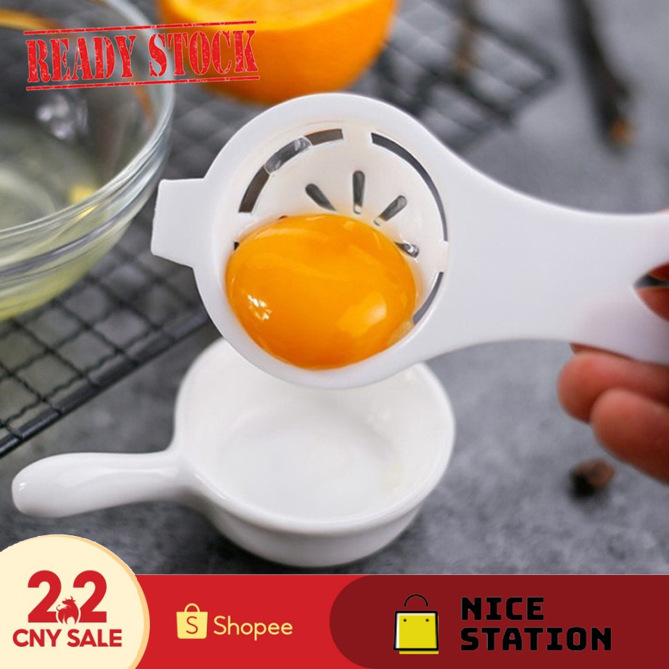 Egg Yolk Separator Tool Easy Cooking White Sieve Plastic Kitchen Gadget Colorful 