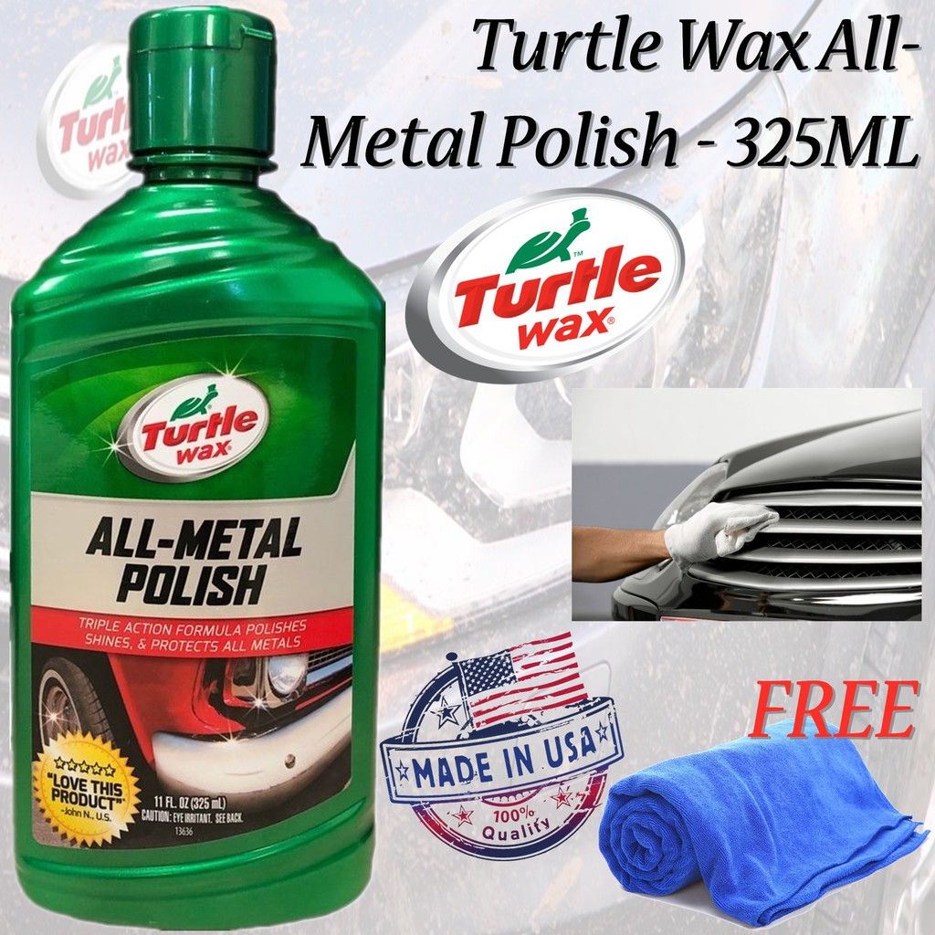 (100% Genuine Product) Turtle Wax Premium All Metal Polish - 325ML ...