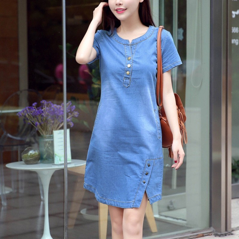 denim dress shopee