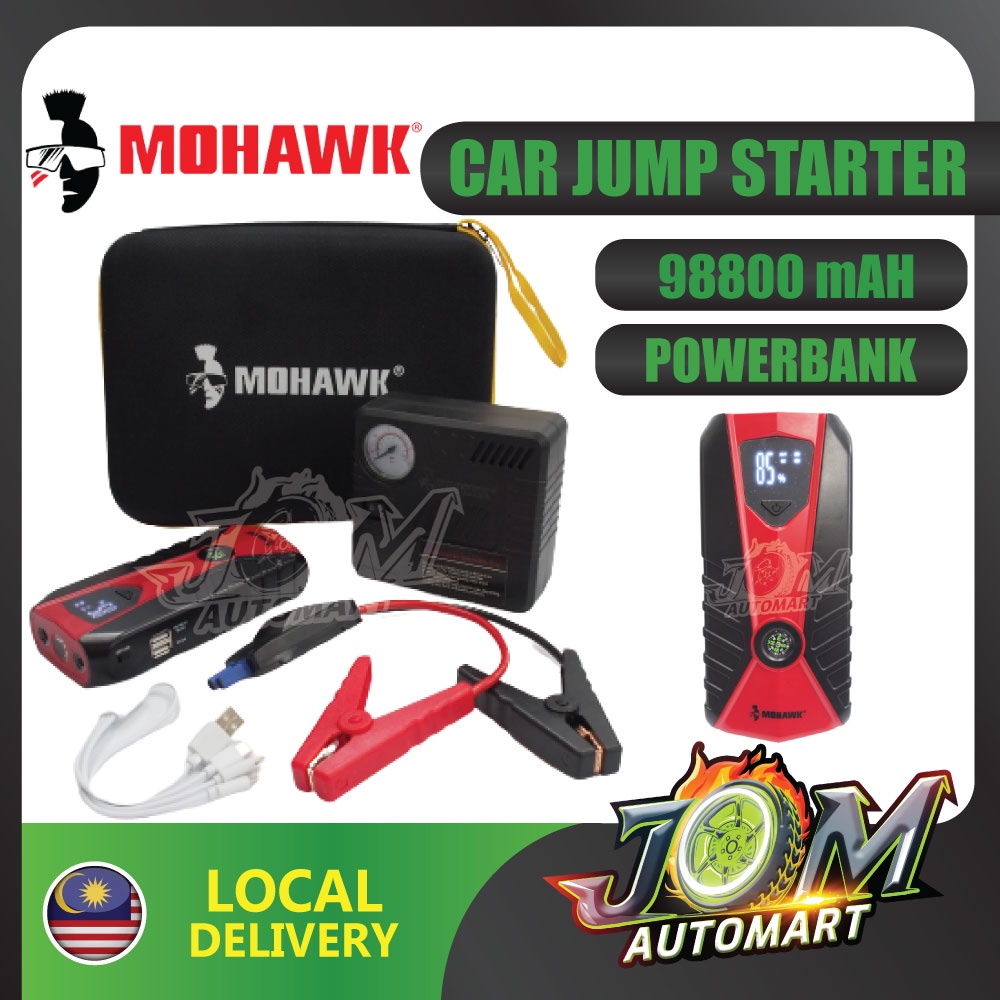 MOHAWK Car Jumper PowerBank 98800mAh Jump Starter Car Powerbank Jumper