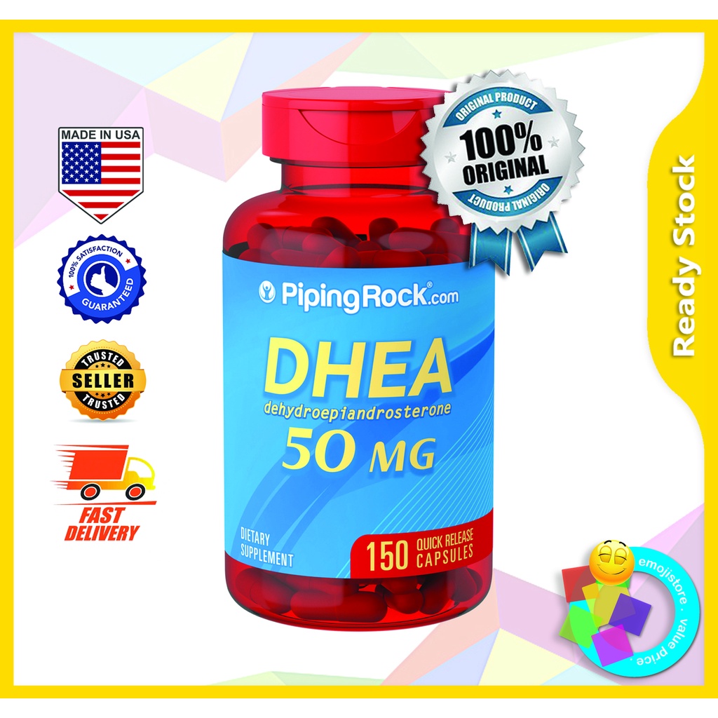 Piping Rock DHEA, 50 mg, 150 Quick Release Capsules Shopee Malaysia