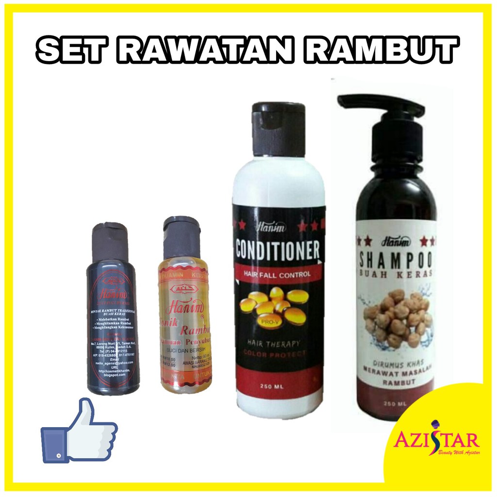 Set Lengkap Rawatan Rambut Shampoo Buah Keras ...