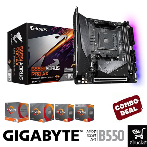 GIGABYTE B550I AORUS PRO AX ( mini Itx ), support for 3rd Generation