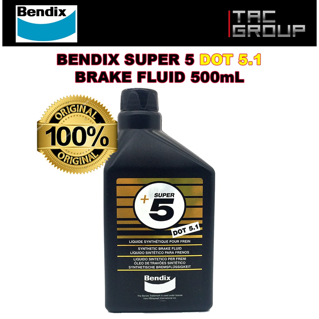 Bendix Super 5 Dot 5.1 Brake Fluid (500ml) [Made in Italy] Shopee