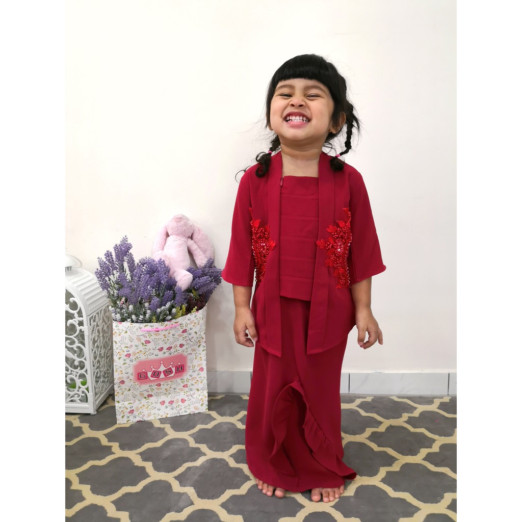  Baju  Kebaya  Budak  Raya 2021 Gosh Kids Design Karina Kebaya  