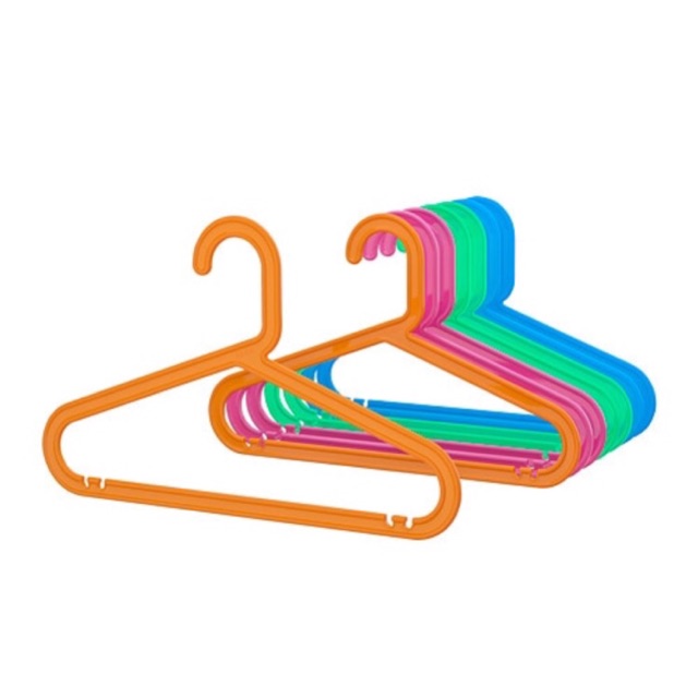 Ikea BAGIS Children's coathanger, mixed colours assorted colours (8