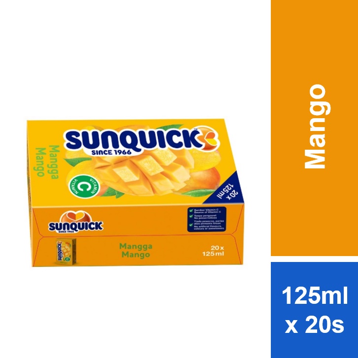 Sunquick Fruit Drink Mango 125ml x 20s