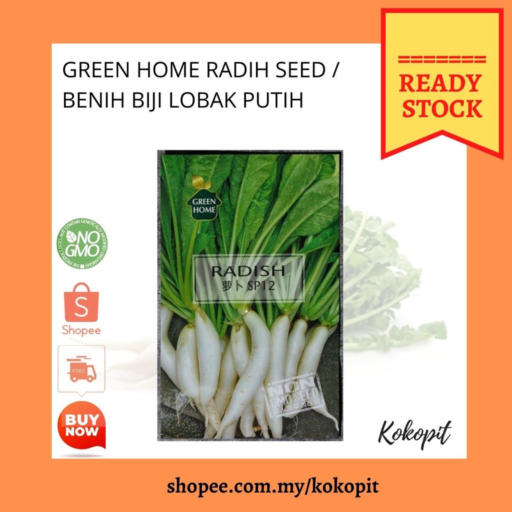 🌱ready Stock🌱 White Radish Seeds Benih Lobak Putih Shopee Malaysia