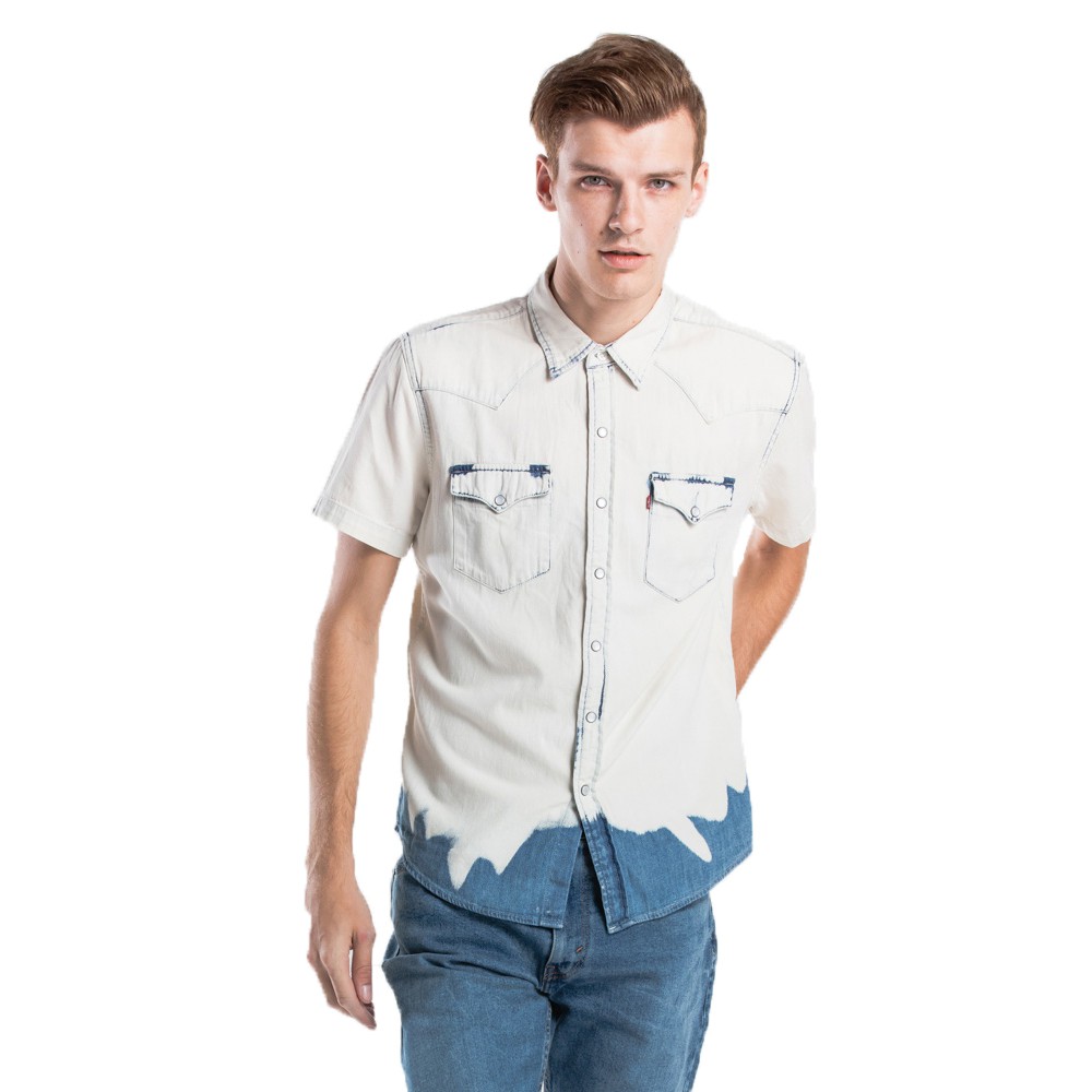 levi's short sleeve western shirt