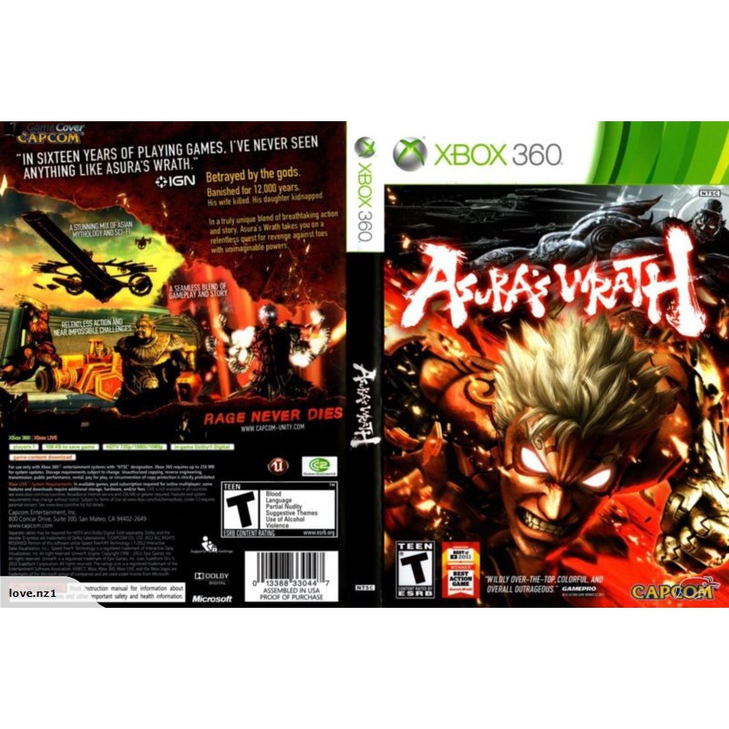 asura's wrath xbox 360