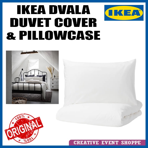 Ikea Dvala Quilt Cover Pillowcases, Ikea White Duvet Cover King