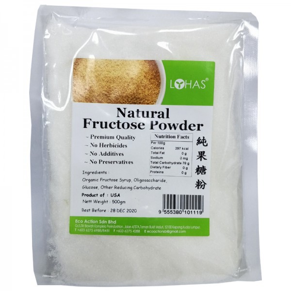 Natural Fructose Powder 纯果糖粉 500G NATURAL SUGAR ALTERNATIVE