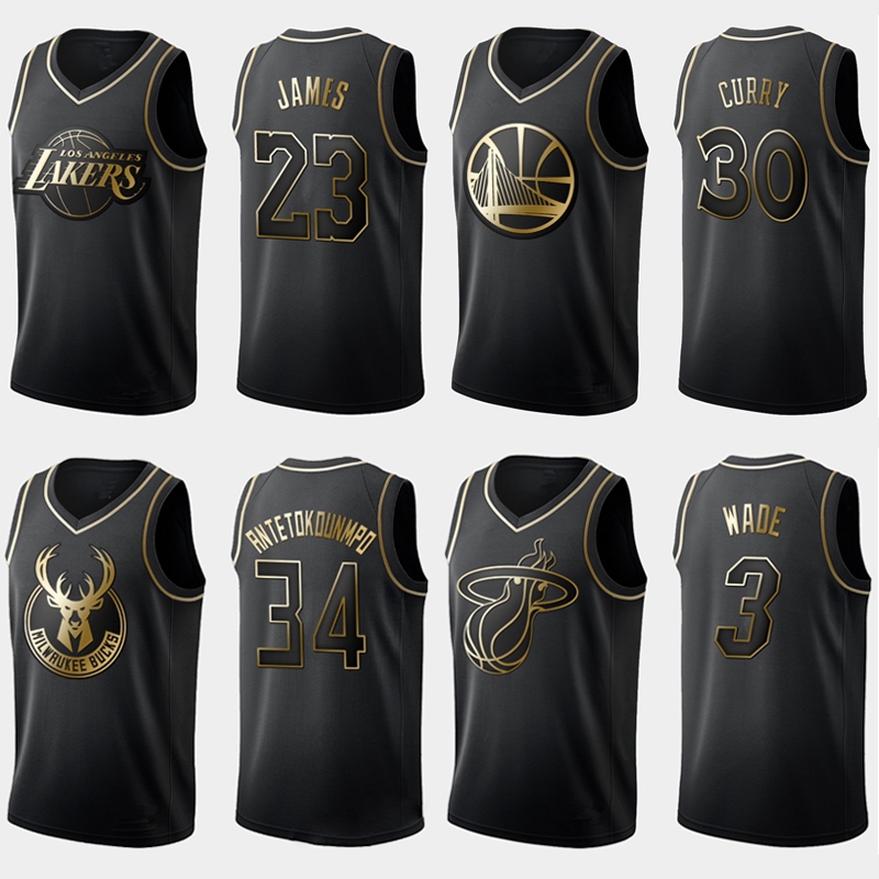 black and gold jersey basketball
