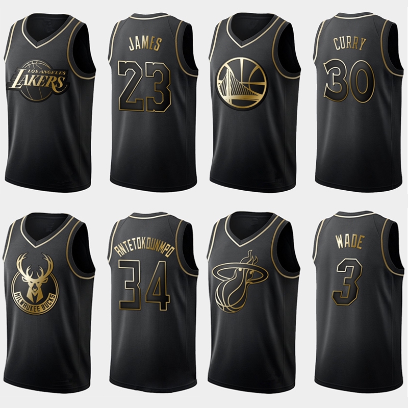 black and gold basketball jersey