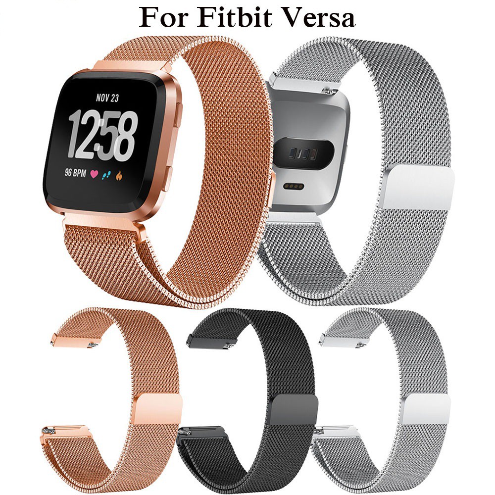 fitbit versa milanese band