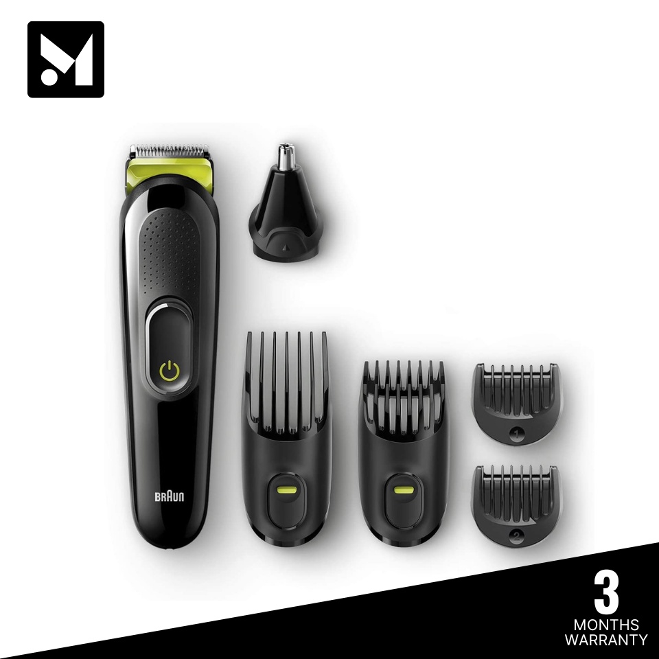✓ Braun 6-in-1 All-in-one trimmer MGK3221 Beard Trimmer & Hair Clipper Ear  & Nose Trimmer | Shopee Malaysia