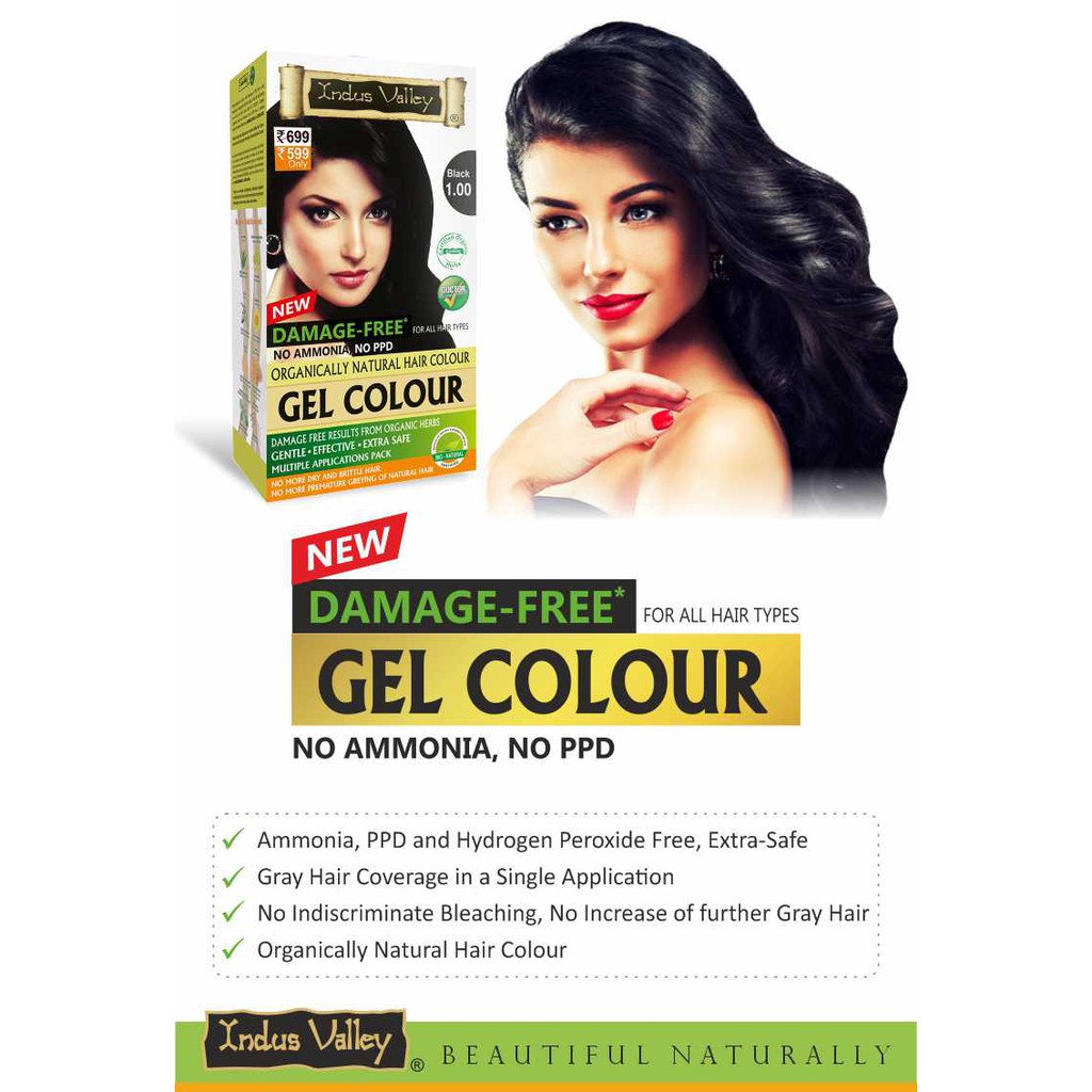 Indus Valley One Touch Hair Colour 100% Botanical 100% Organic For Men &  Women 30 g | Shopee Malaysia