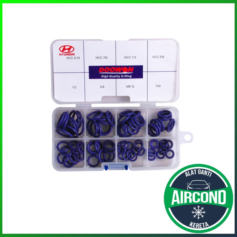 CAR AIR COND HCC KOREA CAR KERETA O RING COMPLETE SET (8 SIZE 