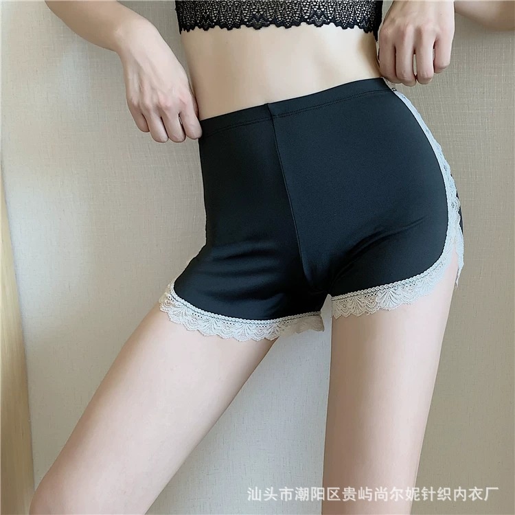 Summer Anti-Wardrobe Malfunction Pants Lace Edge Leggings Women Can Wear Outside Anti-Exposure