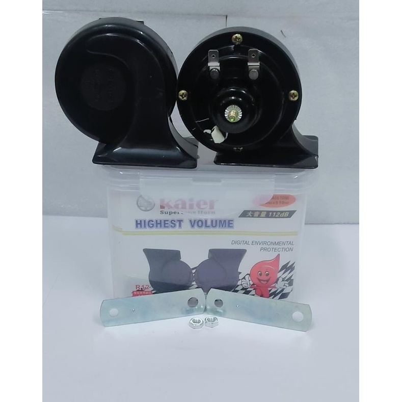 🔥 READY STOCK 🔥 KAIER CAR KERETA MOTOR MOTORCYCLE HORN BM HORN SUPER LOUD HORN(KAIER (R12)  HIGHEST VOLUME)
