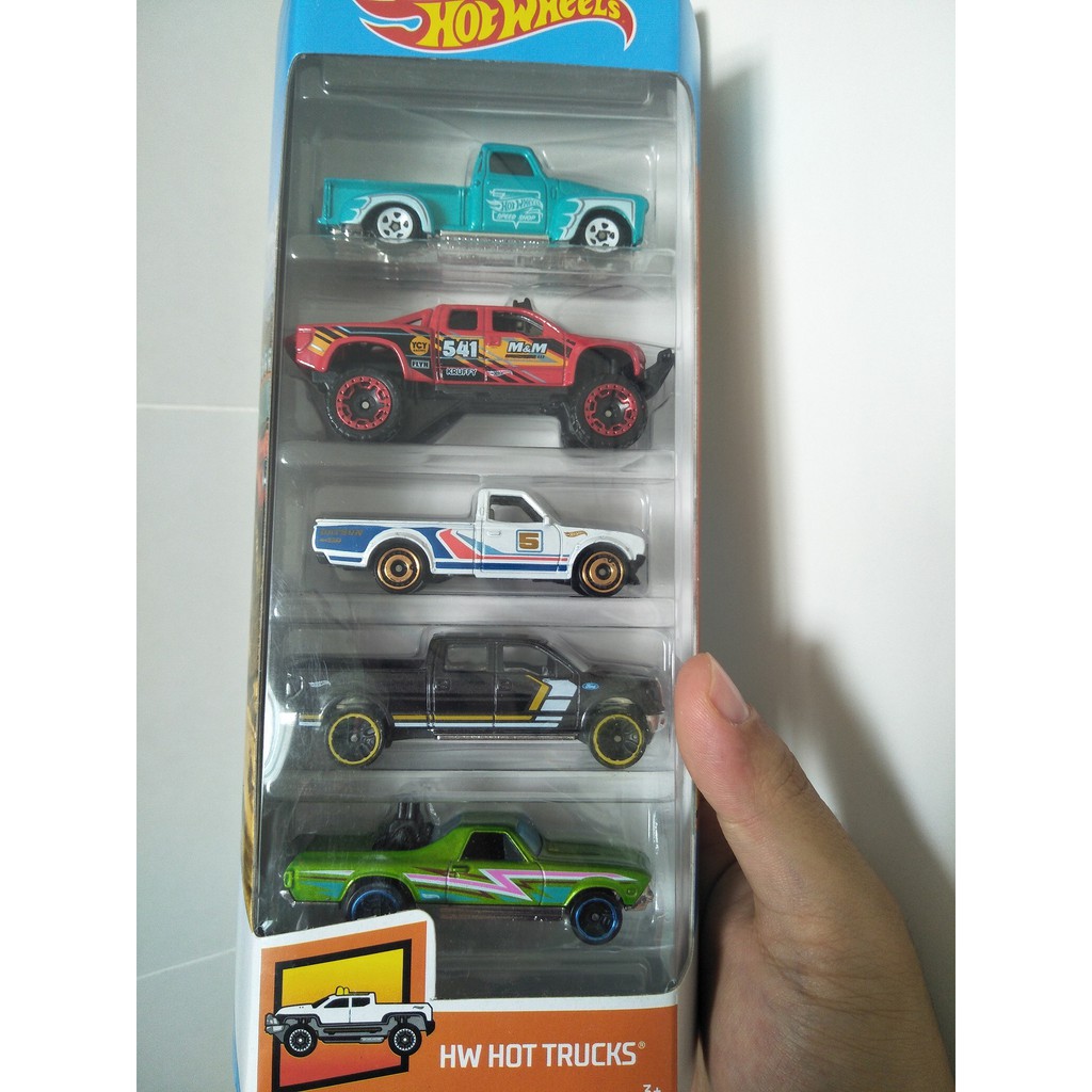 hw hot trucks 5 pack