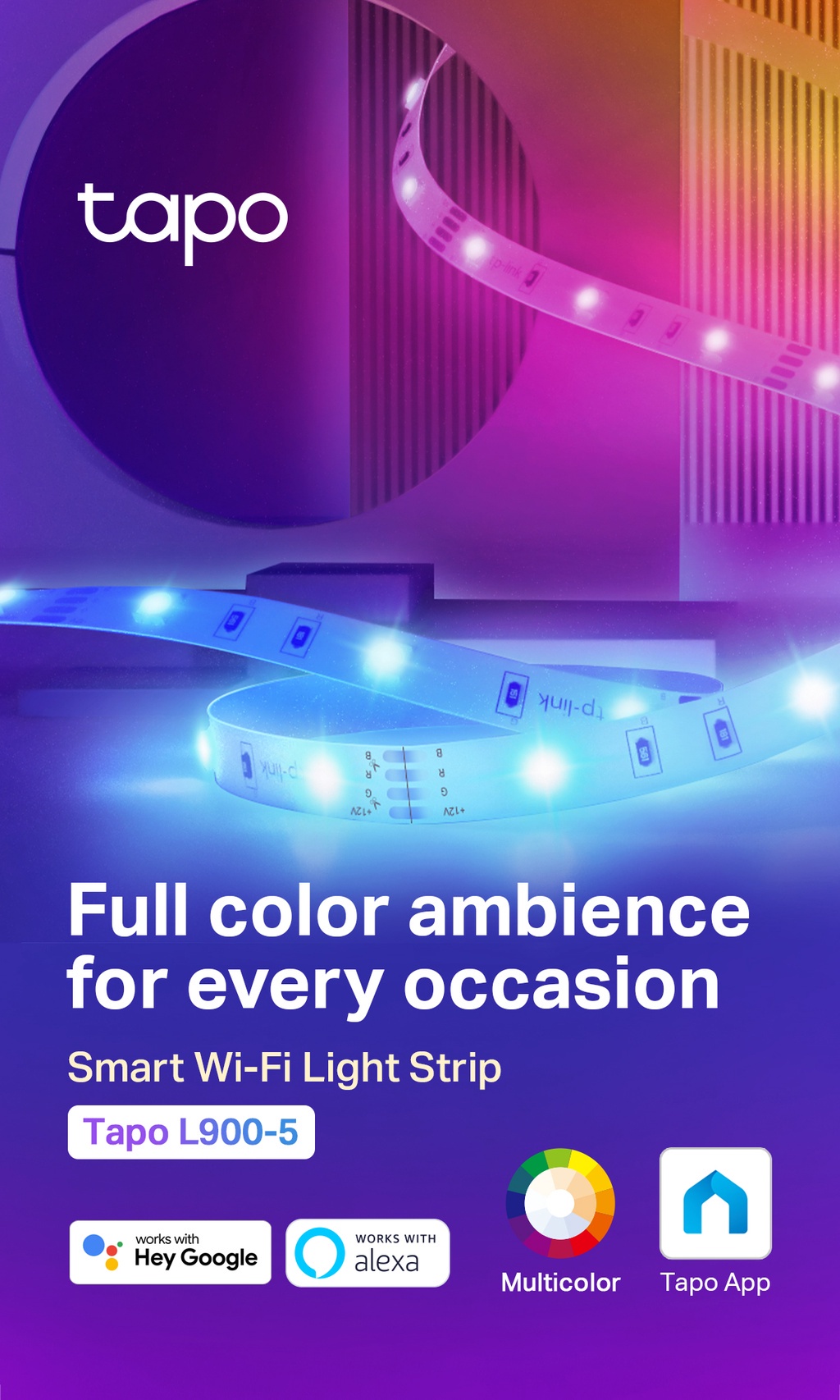 TAPO By TP-Link L920-5 Smart LED Light Strip, 5M, WiFi App Control RGB –  Click.com.bn