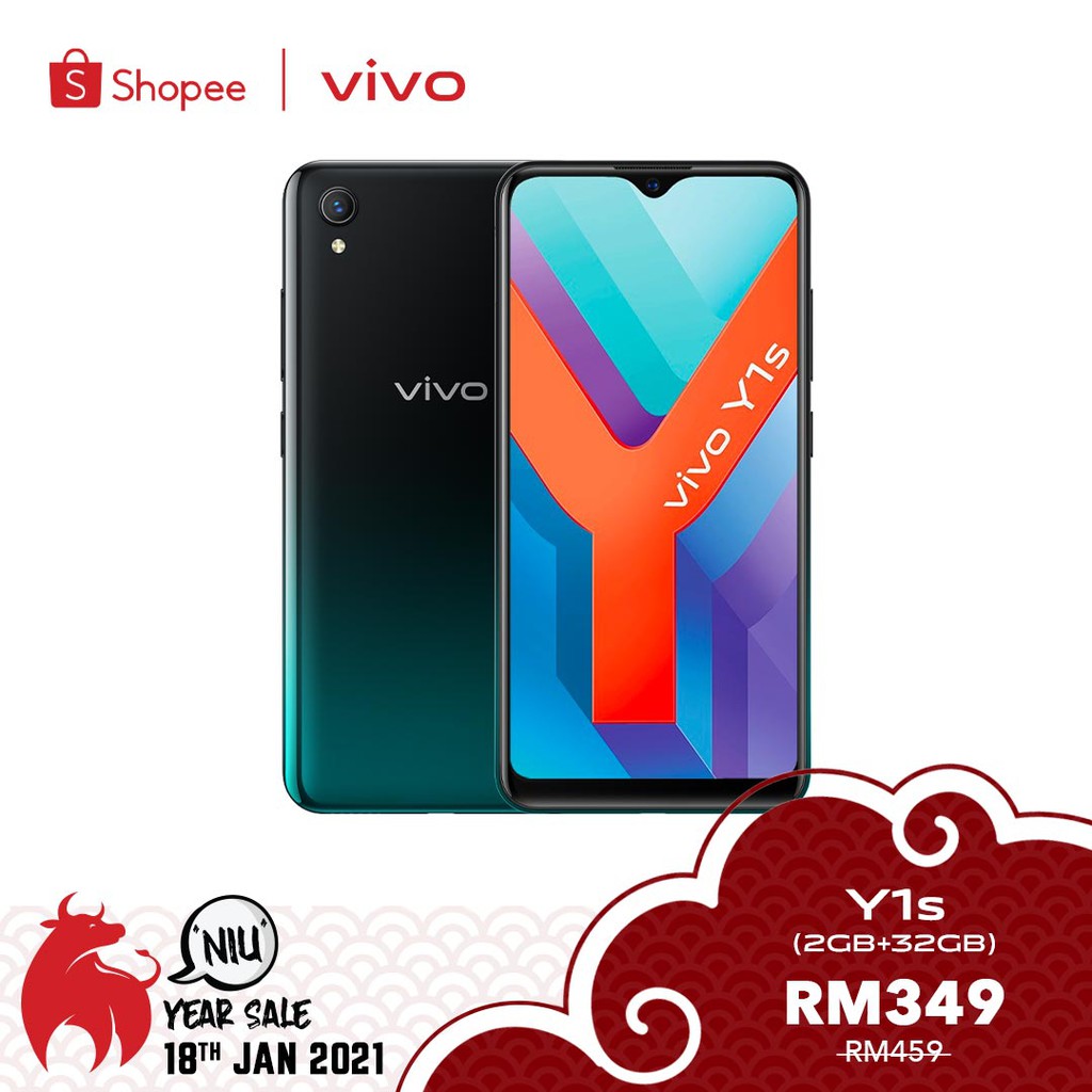vivo Y1S Olive Black (2GB RAM +32GB ROM) Shopee Malaysia
