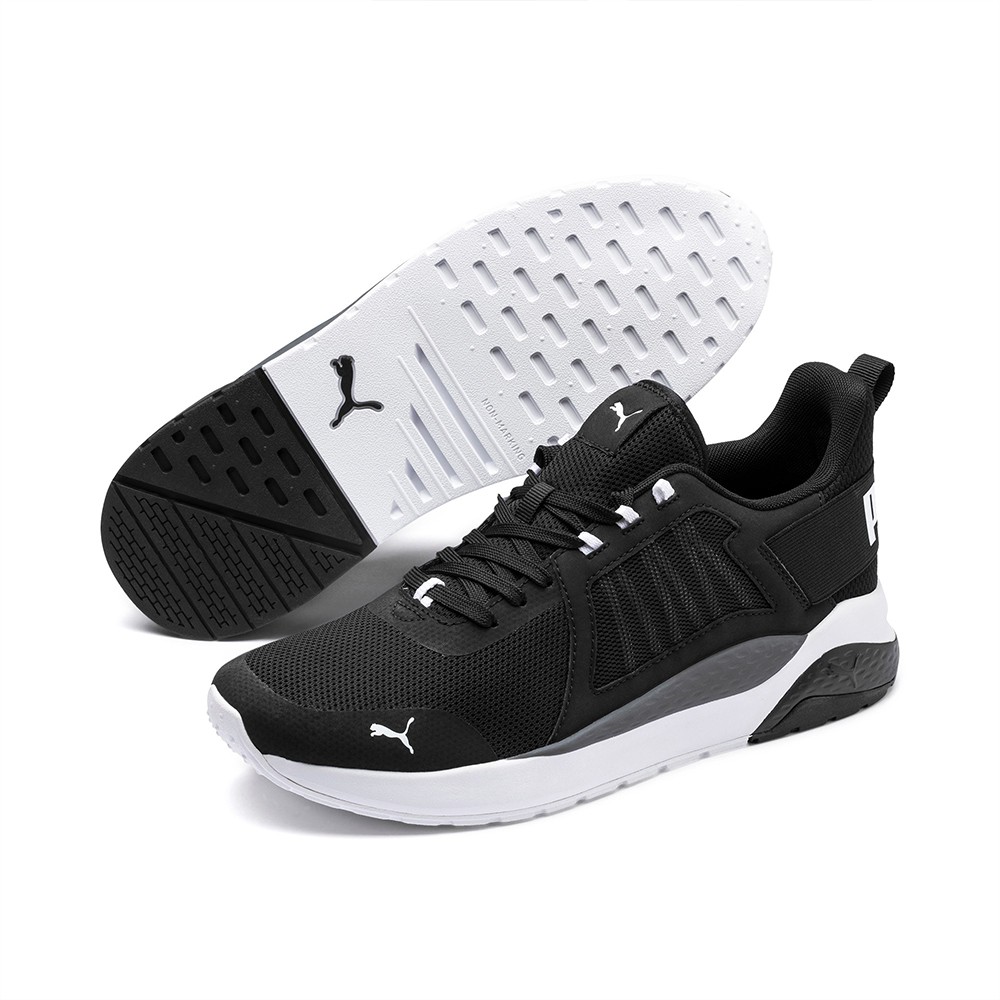 black lightweight trainers womens