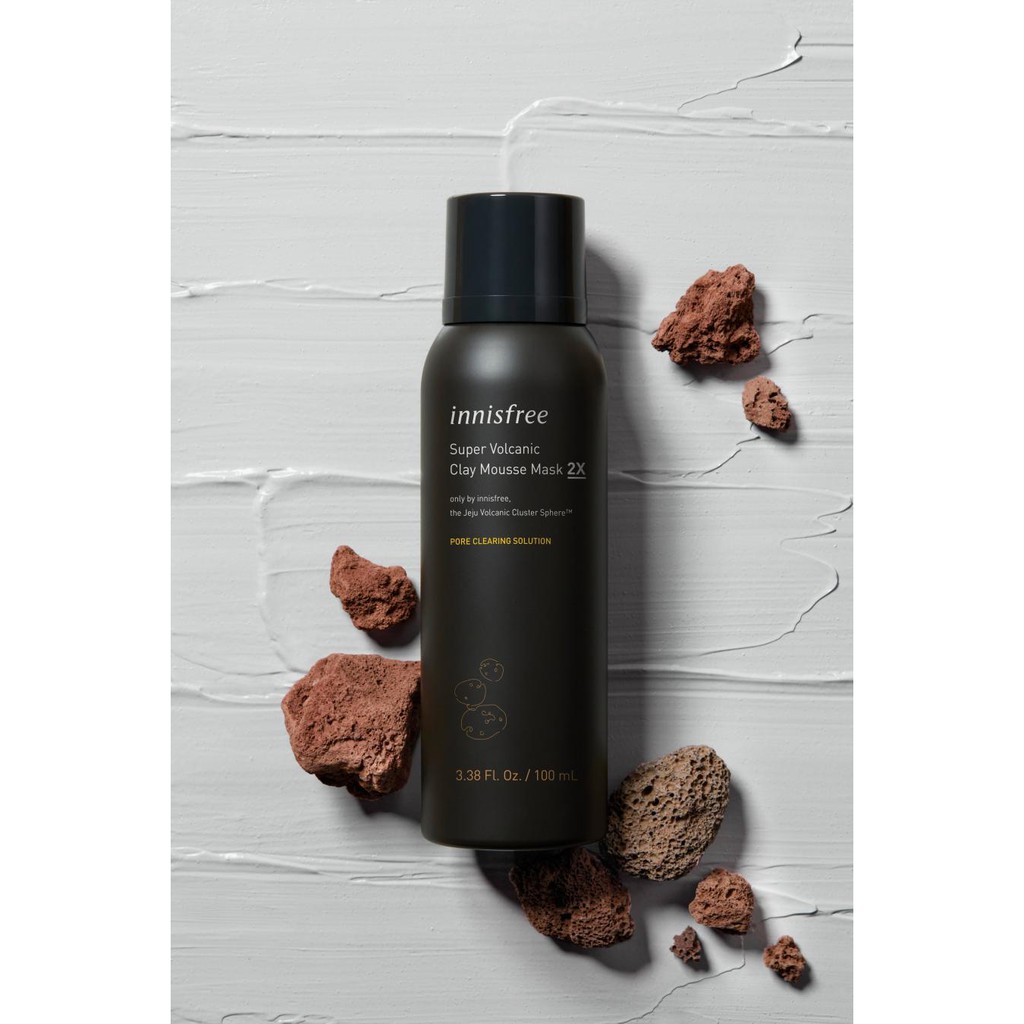 INNISFREE Super Volcanic Clay Mousse Mask 2x (100g) Shopee Malaysia