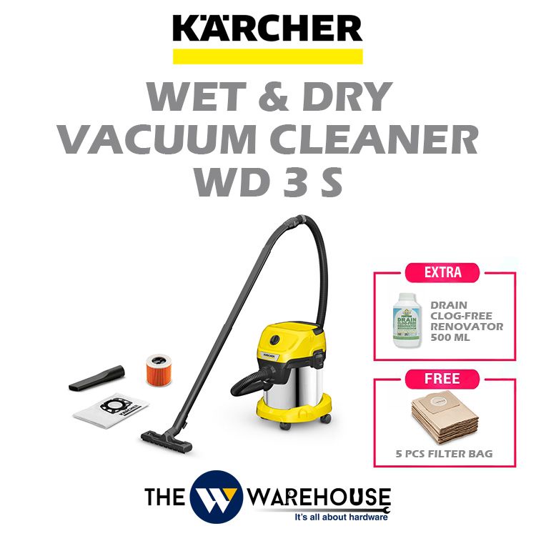 Karcher Wet & Dry Vacuum Cleaner WD3 S Shopee Malaysia