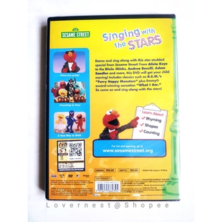 123 Sesame Street Singing With The Stars DVD - Alicia Keys Jason Mraz ...