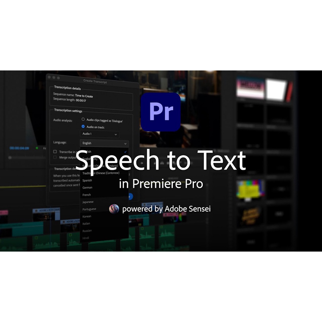 speech to text premiere pro 2023