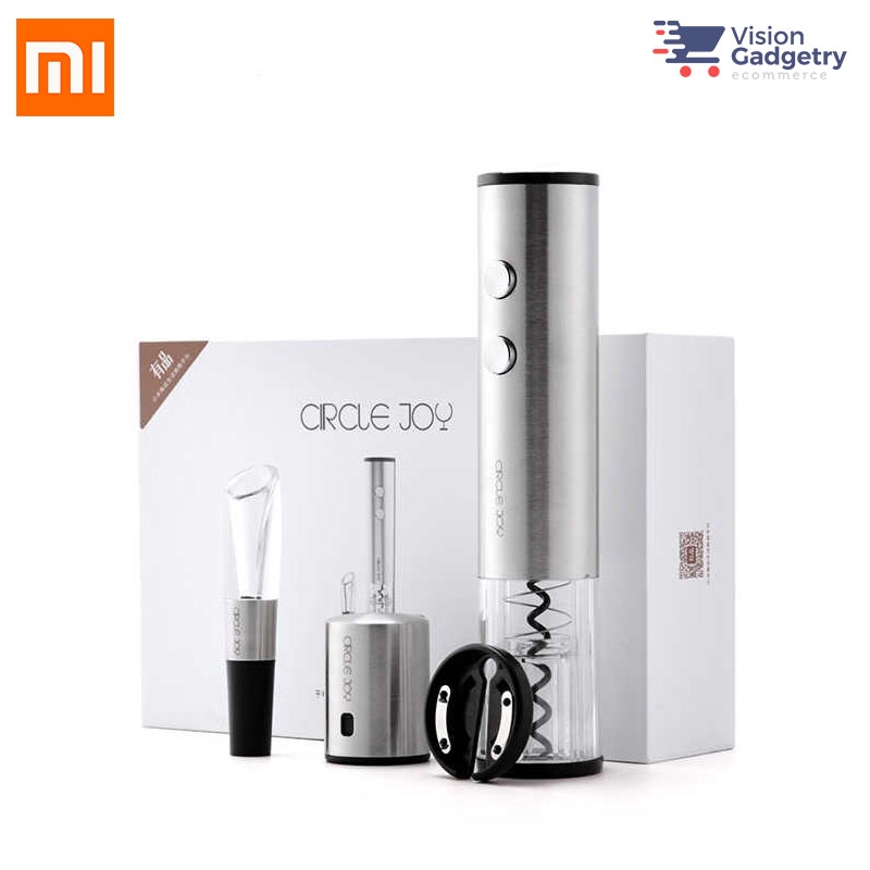 Xiaomi Circle Joy Mi Youpin Wine Accessories Gift Set Opener Decanter Stopper Cutter 4in1 CJ-TZ02