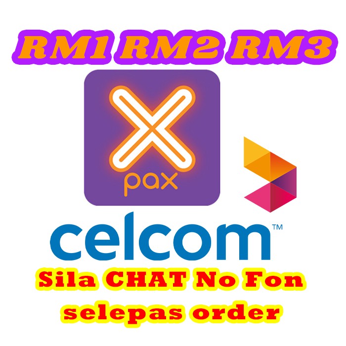 Celcom Xpax Topup Rm1 Rm2 Rm3 Rm4 Rm5 Rm1 Rm2 Tak Boleh Aktif No Shopee Malaysia