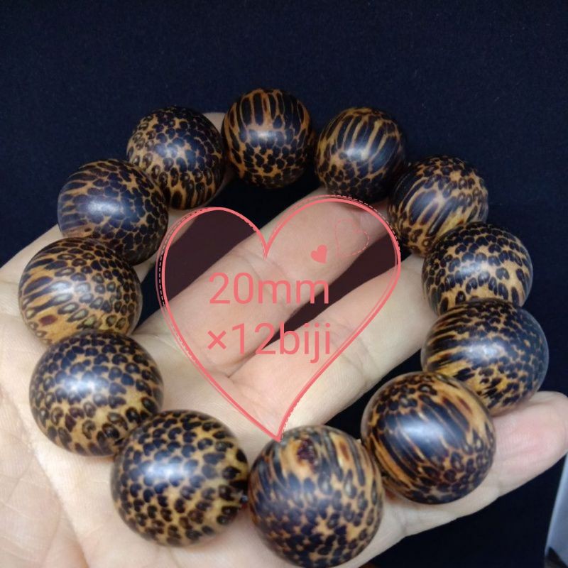 Gelang Teras Kayu Nibong Wooden Bracelet