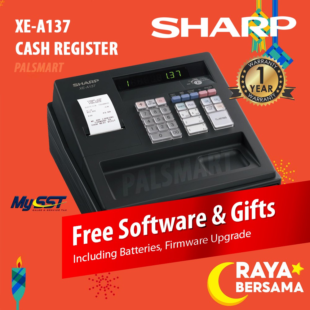 Sharp Cash Register Machine Mesin Cashier XEA137 XEA137 Shopee Malaysia