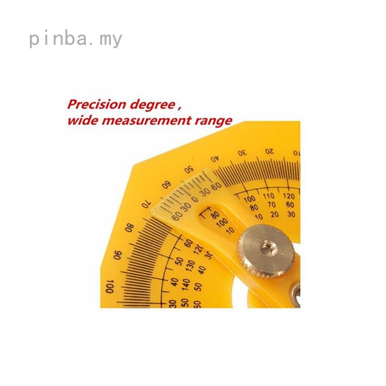 Angle Finder Protractor Goniometer Miter Gauge Arm Measuring Ruler Tool Plastic