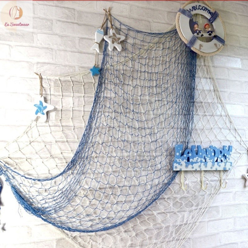 Mediterranean Decorative Nautical Fishing Net Beach Party Decor Nets Hangings