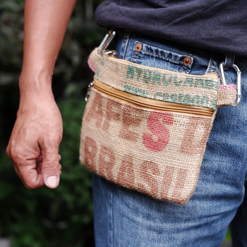 Waist Bag Belt Pouch Clip Snap Hook Buckle On Handmade, Natural Material, Eco-Friendly & Sustainable