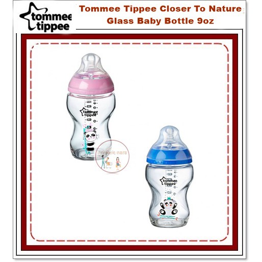 Tommee Tippee Closer To Nature Glass Baby Bottle 9oz Shopee Malaysia