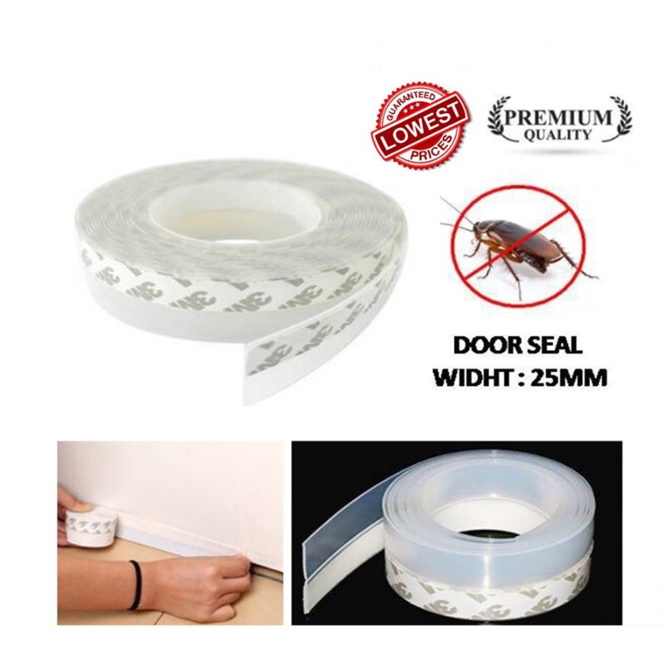 [READY STOCK] 3M High Quality Door Bottom Seal with Double Side Tape