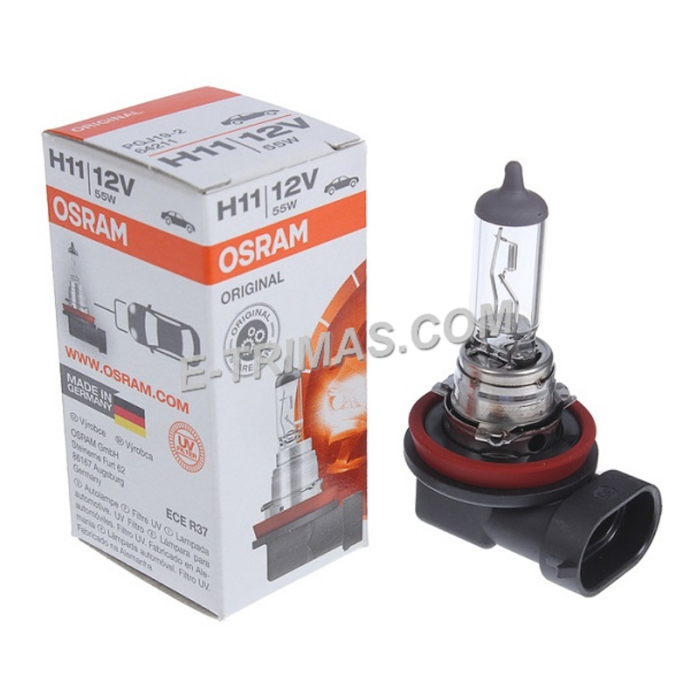 64211 Osram ORIGINAL H11 55W 12V 3200K Headlight Bulb 