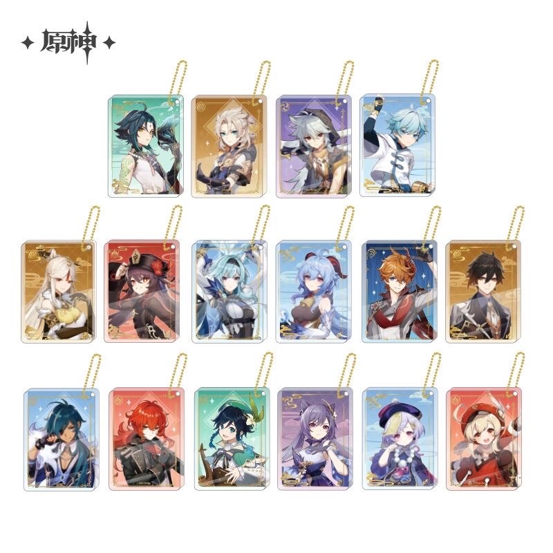 Genshin Impact Official Mihoyo Acrylic Bag Charm (Authentic)