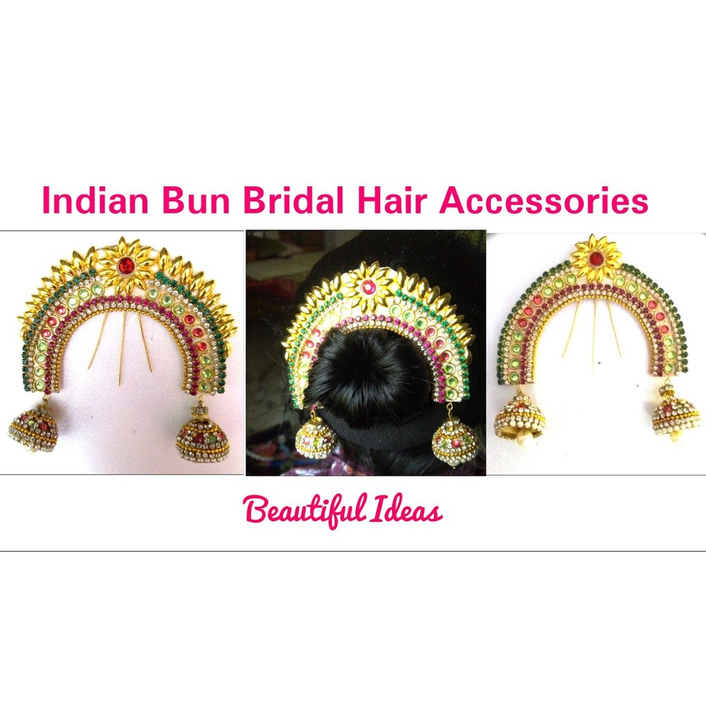 Indian Hair Bun Accessories Shopee Malaysia