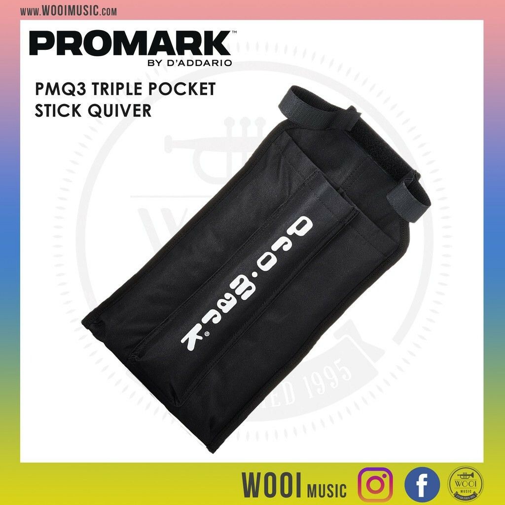 Promark PQ3 Triple Pocket Marching Drumstick Quiver Shopee Malaysia