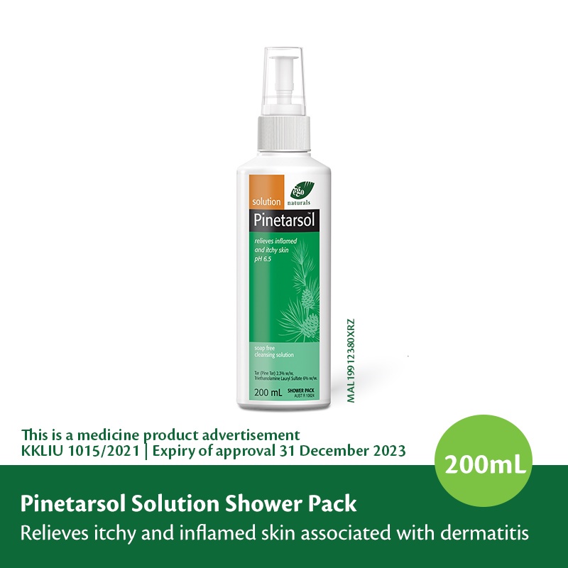 Pinetarsol Solution Shower Pack 200ml | Soap Alternative | Relieve Itchiness &amp; Inflammation